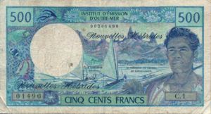 New Hebrides, 500 Franc, P19b