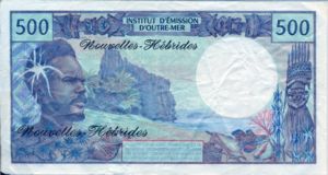 New Hebrides, 500 Franc, P19c