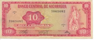Nicaragua, 10 Cordoba, P123