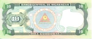 Nicaragua, 10 Cordoba, P188