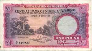 Nigeria, 1 Pound, P4a