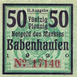 Germany, 50 Pfennig, B1.2c