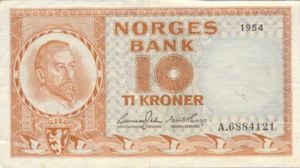 Norway, 10 Krone, P31a