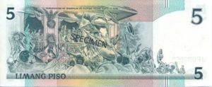 Philippines, 5 Peso, P168s1