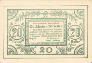 Austria, 20 Heller, FS 948a