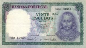 Portugal, 20 Escudo, P163 Sign.5