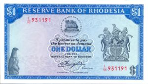 Rhodesia, 1 Dollar, P34b