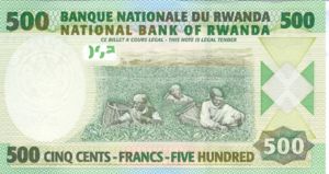Rwanda, 500 Franc, P30 v2