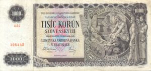 Slovakia, 1,000 Koruna, P13a