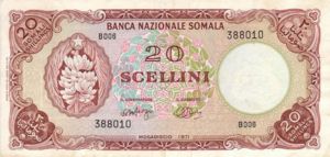 Somalia, 20 Shilling, P15a