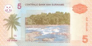 Suriname, 5 Dollar, P157a