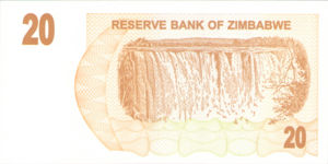 Zimbabwe, 20 Dollar, P40, RBZ B31a