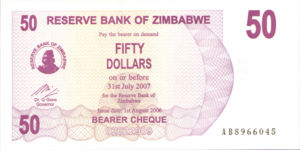 Zimbabwe, 50 Dollar, P41, RBZ B32a