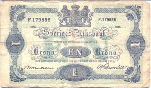 Sweden, 1 Krona, P32b