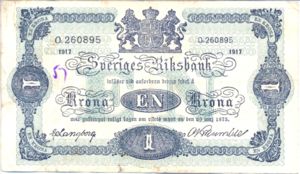 Sweden, 1 Krona, P32d