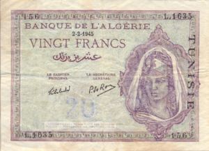 Tunisia, 20 Franc, P18
