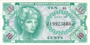United States, The, 10 Cent, M58
