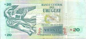 Uruguay, 20 Peso Uruguayo, P74a
