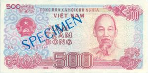 Vietnam, 500 Dong, P101s2, SBV B29as