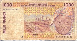 West African States, 1,000 Franc, P211Bj
