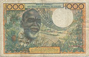 West African States, 1,000 Franc, P303Cj