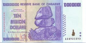 Zimbabwe, 10,000,000,000 Dollar, P85