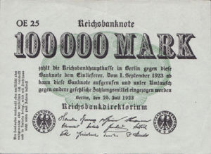 Germany, 100,000 Mark, P91a
