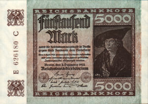 Germany, 5,000 Mark, P81a v1