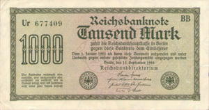 Germany, 1,000 Mark, P76a