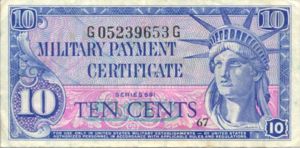 United States, The, 10 Cent, M44