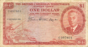 British Caribbean Territories, 1 Dollar, P1, P1