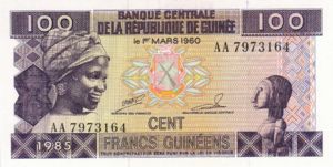 Guinea, 100 Franc, P30a