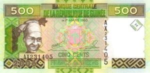 Guinea, 500 Franc, P39a