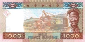 Guinea, 1,000 Franc, P40