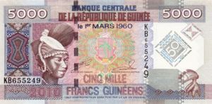 Guinea, 5,000 Franc, P44