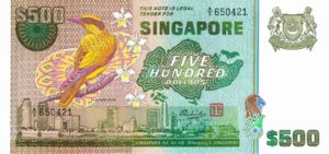 Singapore, 500 Dollar, P15