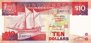 Singapore, 10 Dollar, P20