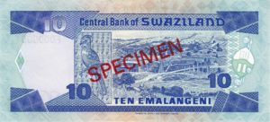Swaziland, 10 Lilangeni, P15s