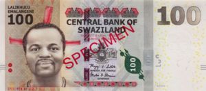 Swaziland, 100 Lilangeni, P39s