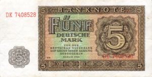 Germany - Democratic Republic, 5 Deutsche Mark, P11b PN316