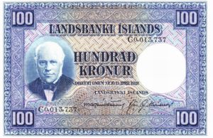 Iceland, 100 Krone, P35b