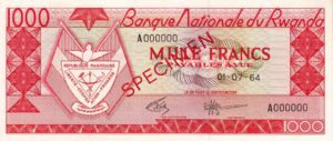 Rwanda, 1,000 Franc, P10s1
