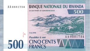 Rwanda, 500 Franc, P23a