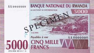 Rwanda, 5,000 Franc, P25s