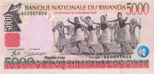 Rwanda, 5,000 Franc, P28a