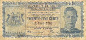 Mauritius, 25 Cent, P24a