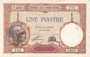 French Indochina, 1 Piastre, P48b