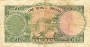 Southern Rhodesia, 1 Pound, P10f