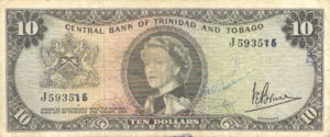 Trinidad and Tobago, 10 Dollar, P28c