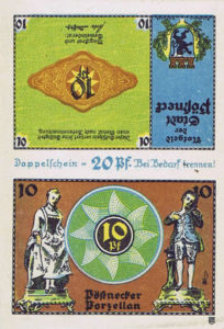 Germany, 20 Pfennig, 1066.6